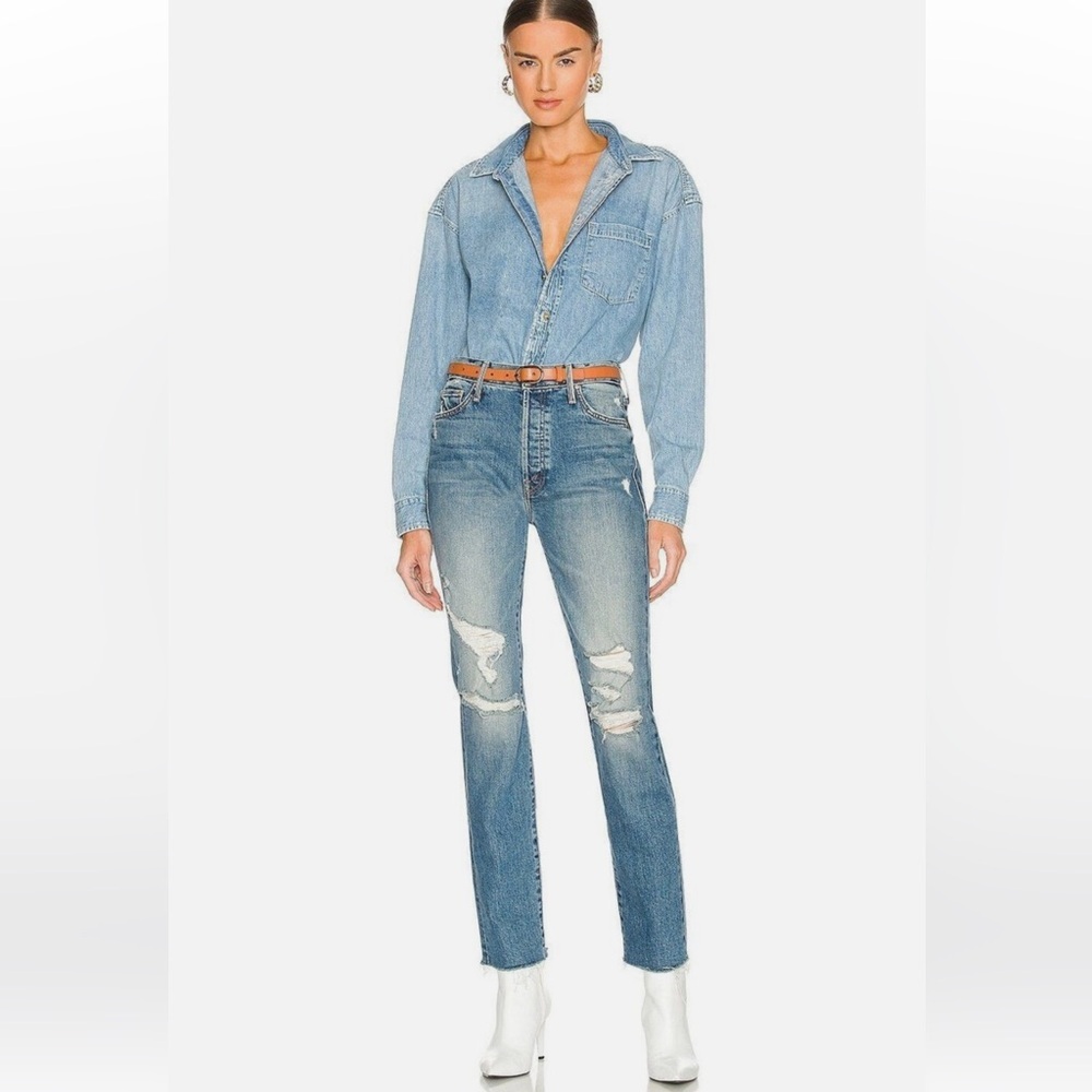 • MOTHER Denim • Women’s Trickster Skimp Fray Thrill Seeker Slim Straight 26